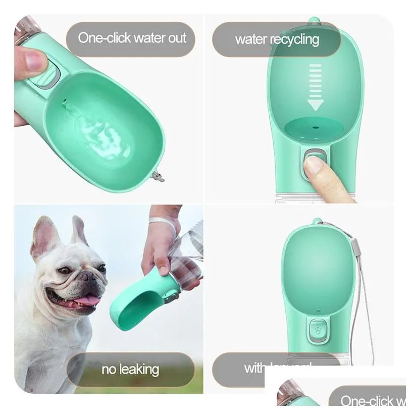 dog feed bowls feeders zl0351 plastic portable dogs cat water bottle outdoor walking puppy pet travel feeding bowl drinks dispenser pets feeder