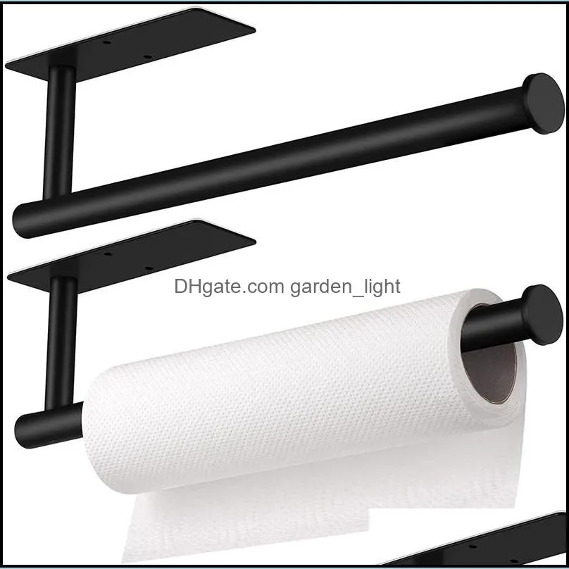 stainless steel paper towel holder under cabinet wall mount hanging paper towel roll rack for kitchen bathroom rrd12065