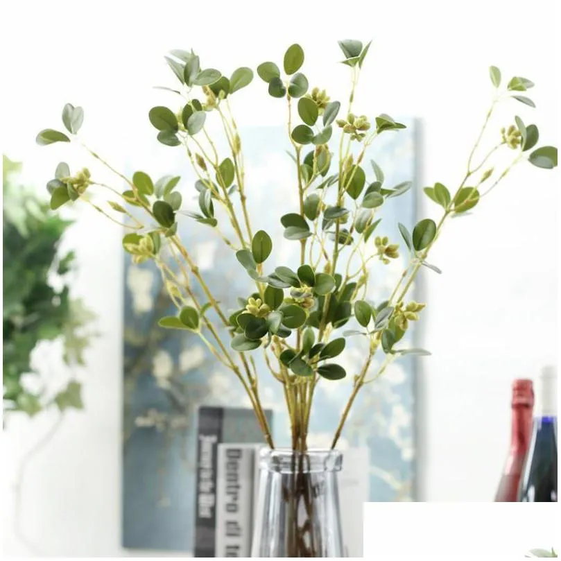 plastic rattan green flower vine artificial branches jasmine leaf diy flowers wicker arranging supplies for wedding decor 5 3jm ii