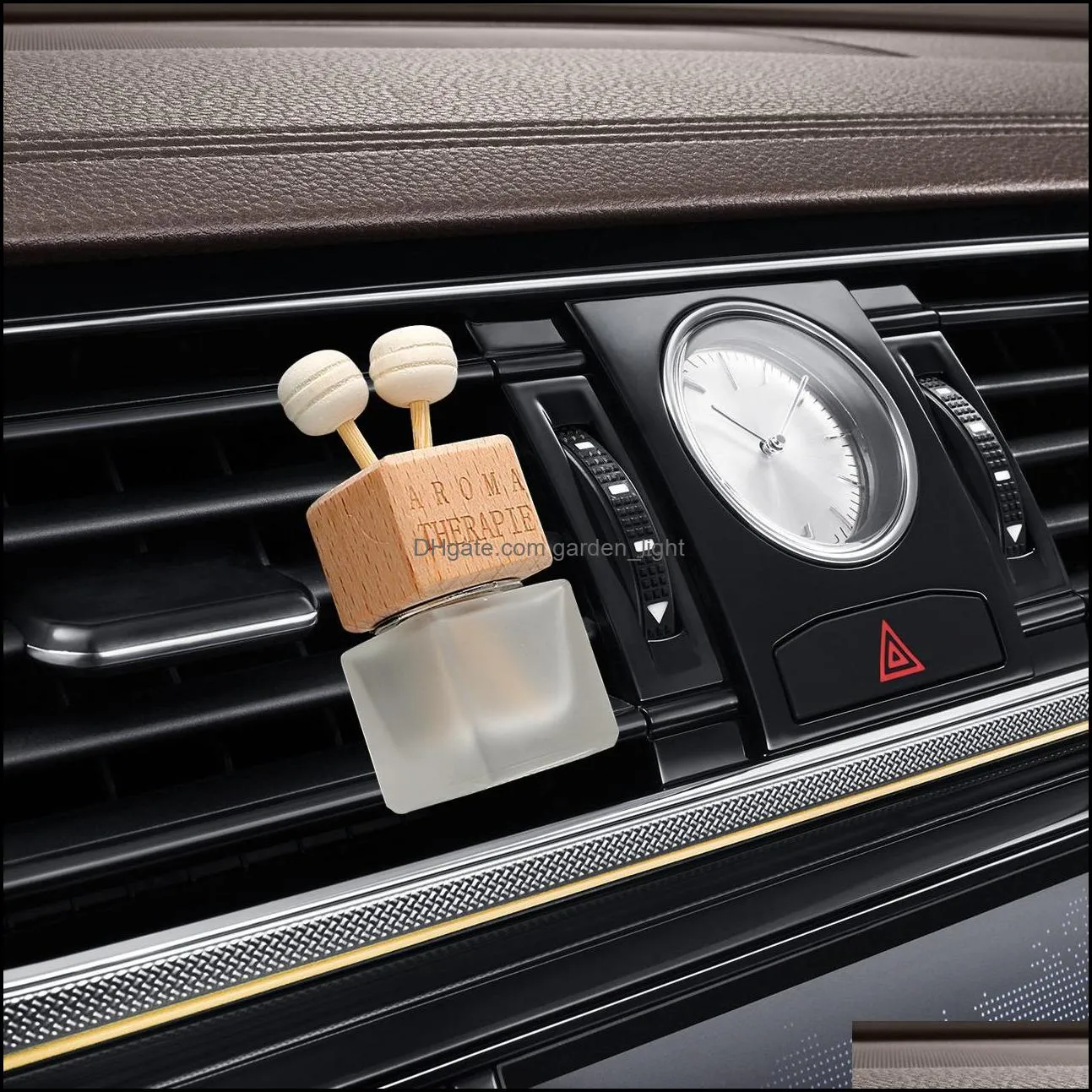  car air outlet perfume bottle with clip 8ml car ornament cube perfume bottle air freshener for essential oils perfume diffuser