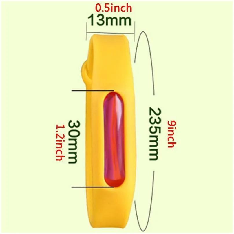 kid mosquito control repellent bracelet silicone wristband plant  oil capsule mosquitoes repellent band pest bug killer