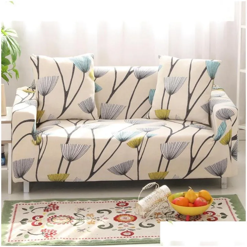 2021 spring floral printed slipcovers stretch plaid sofa covers for living room elastic couch chair cover sofa towel home decor