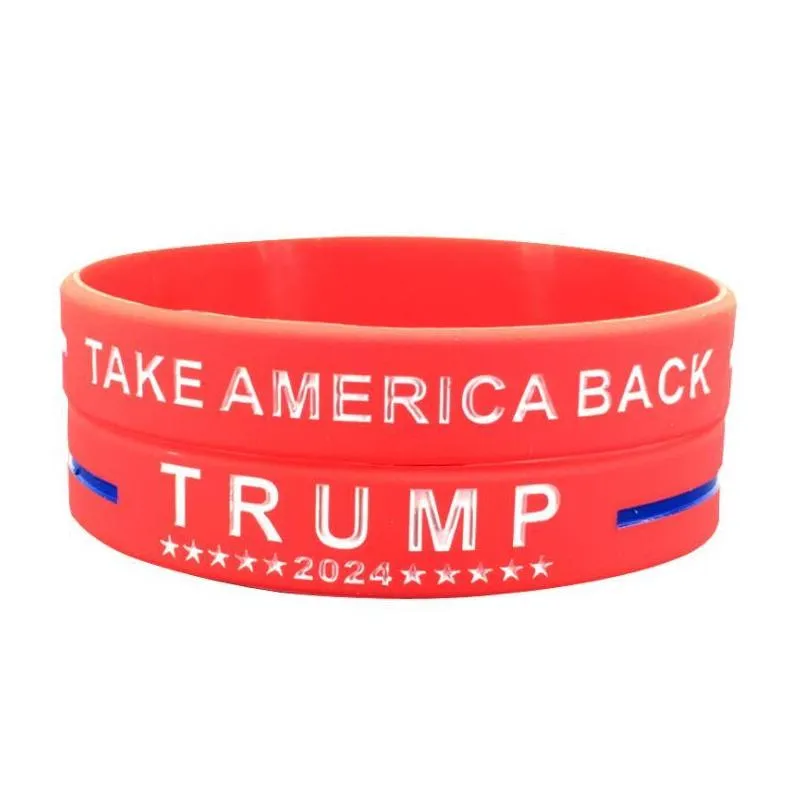 president trump silicone wristband bracelet keep american great bracelets donald trump vote star striped bangles wrist strap gifts