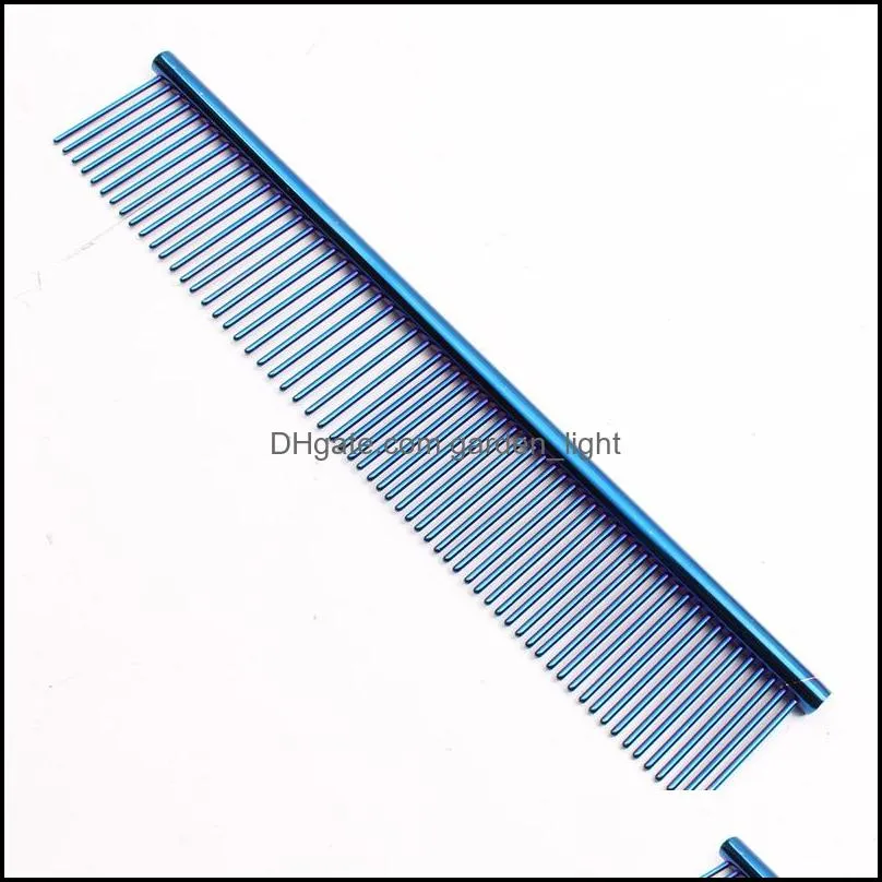 dog grooming supplies stainless steel teeth pets comb dog cat professional groomings tool for removing tangles and knots hair