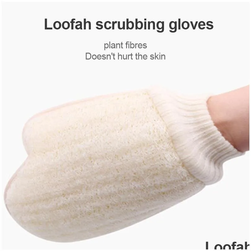 loofah sponge bath gloves scrub to exfoliate bathroom scrubs gloveses magic peeling to wash away fatigue body spa wh0098