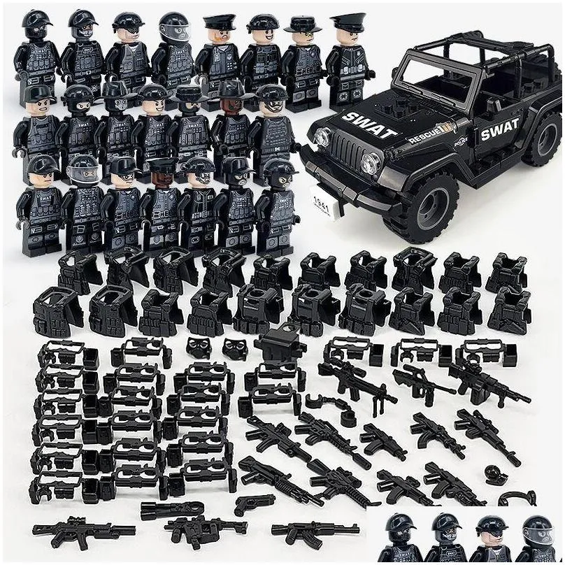 military building block doll toys pacific commander plastic diy small particle assembled toy gift for children boys