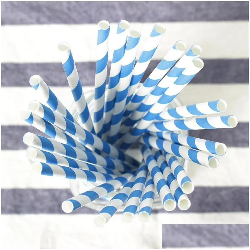 25pcs disposable biodegradable paper straws colorful creative drinking straw birthday party decoration kids baby shower wedding party