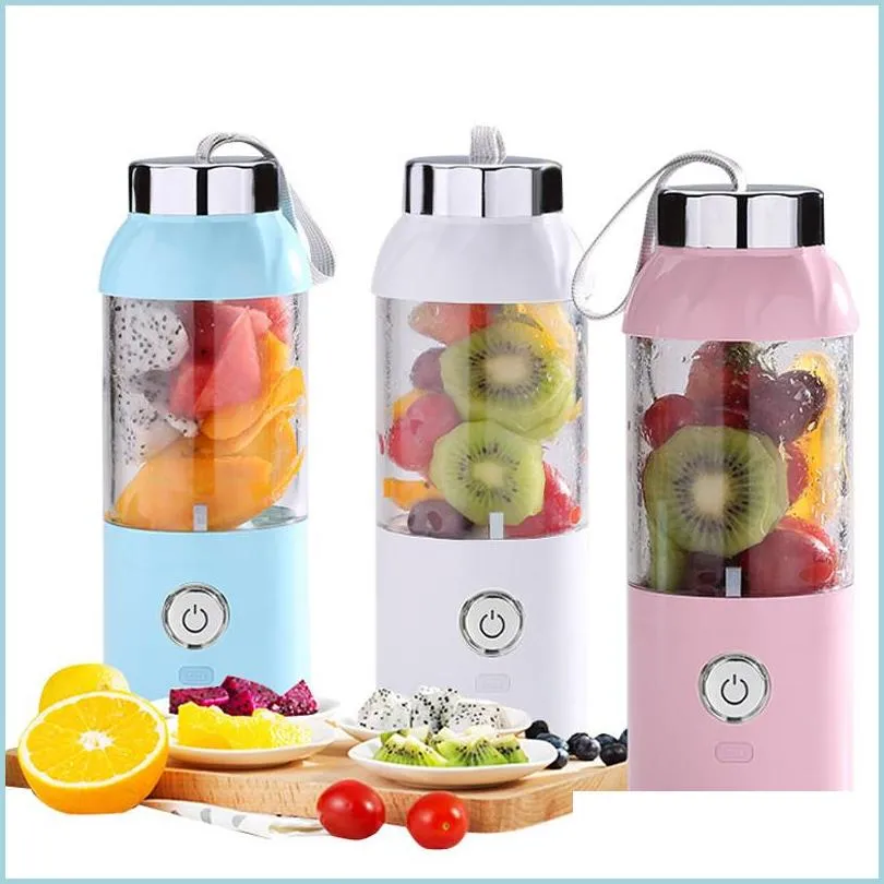 usb charging juicer 550ml portable fruit vegetable electric juicer mini personal fruit vegetable electric juicer 3 colors