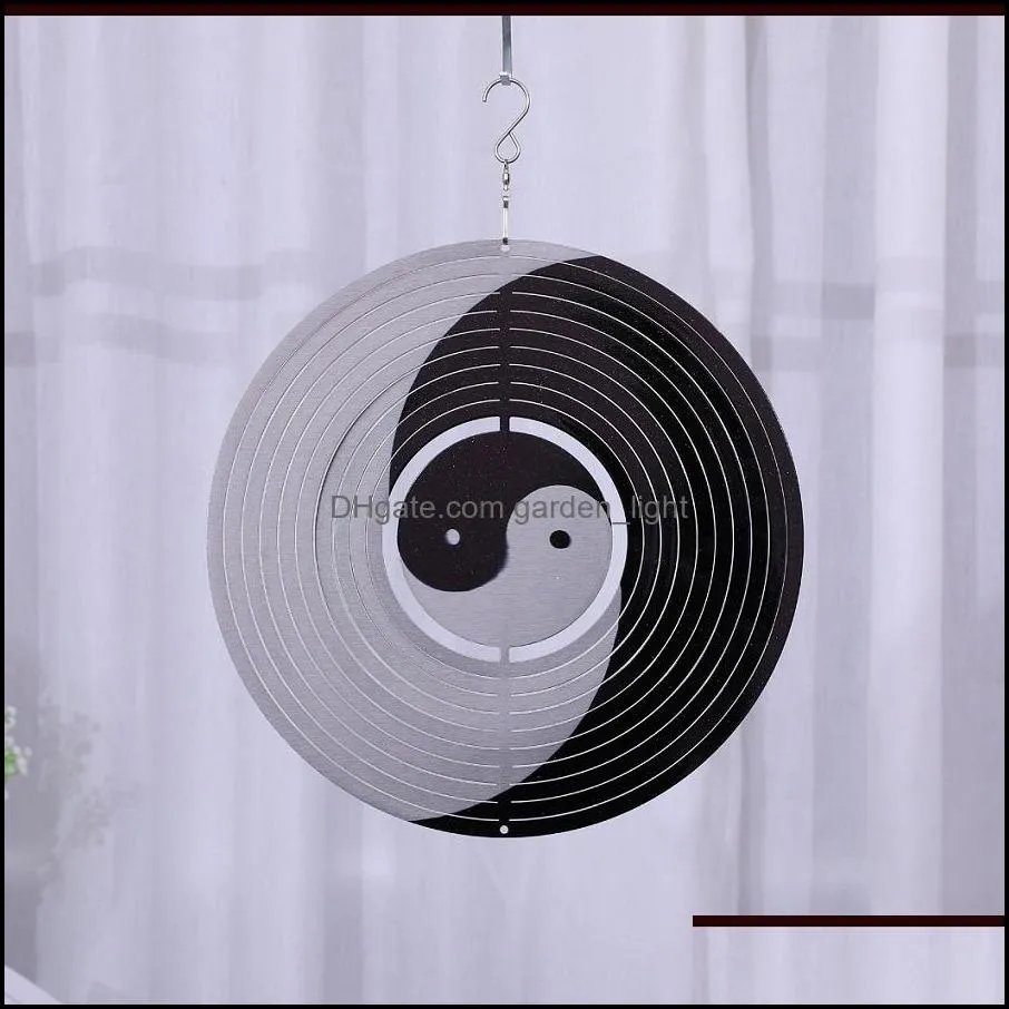 Stainless Steel Mandala Wind Spinner 3D Hanging Ornament For Indoor/Garden Ornaments Kmart