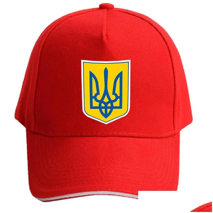 ukraine baseball cap custom made name number team logo hat ukr country travel ukrainian nation ukrayina flag headgear wh0544