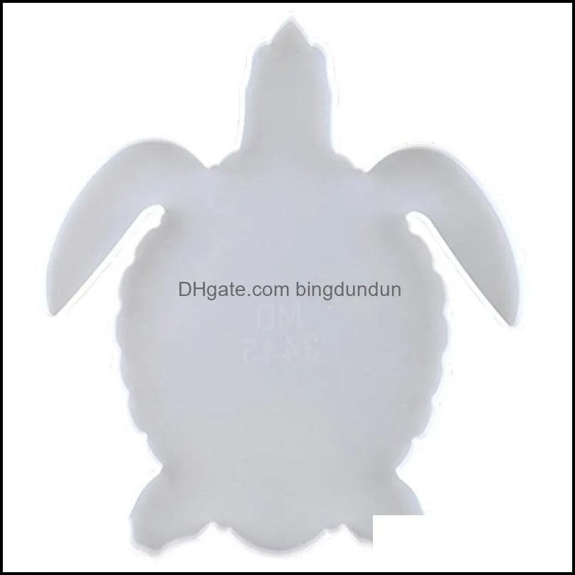 diy turtle crystal drop mold marine animal coaster mold silicone resin combination set craft tools 9038 244 g2