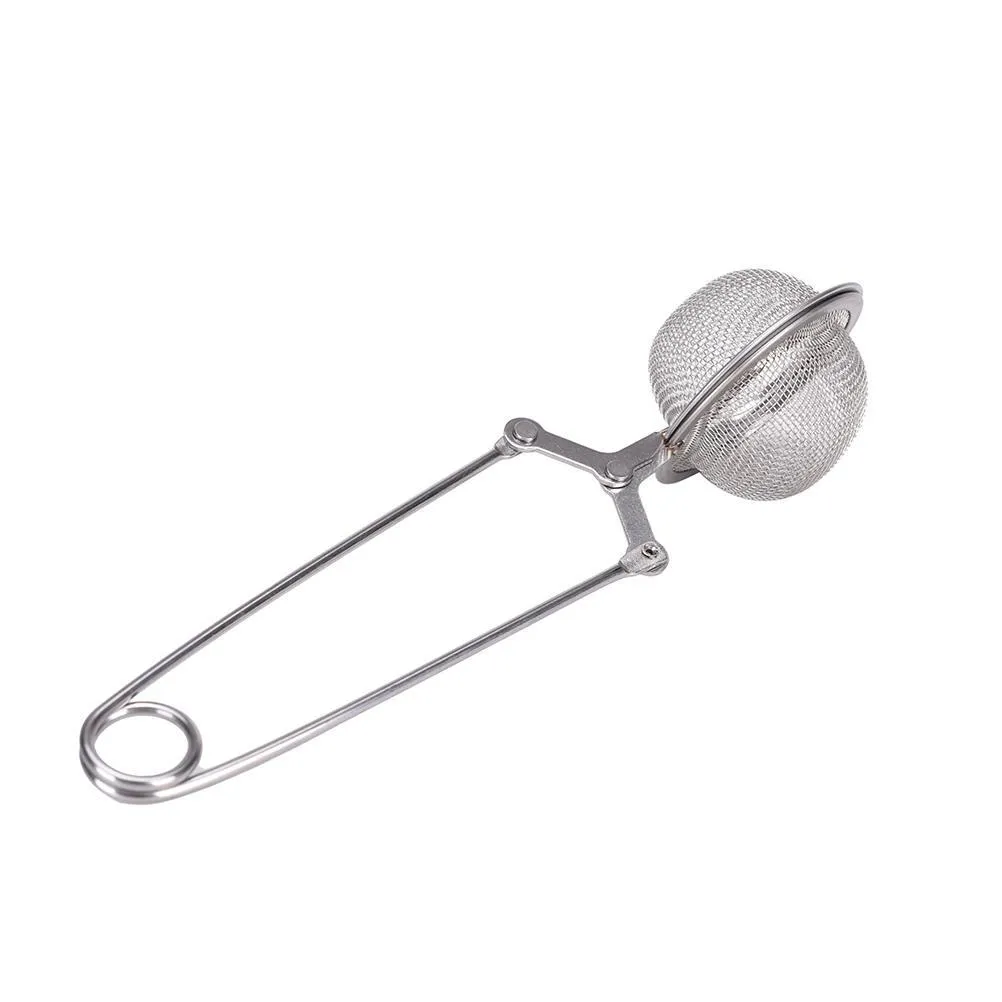 stainless steel handle tea mesh ball diameter convenient filter stable tea strainer strong tea infuser high quality