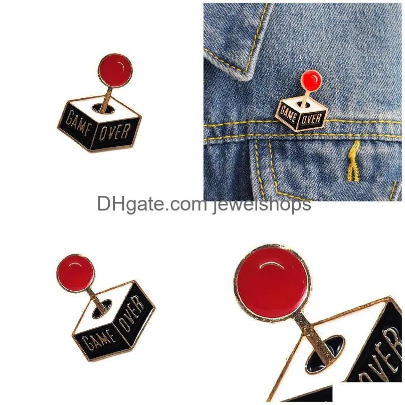 game over console pins brooches cute pins badges lapel pin for your tote bag hat gifts 6145 q2