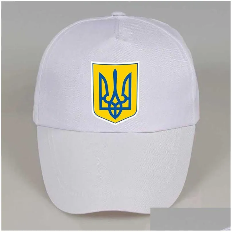 ukraine baseball cap custom made name number team logo hat ukr country travel ukrainian nation ukrayina flag headgear wh0544