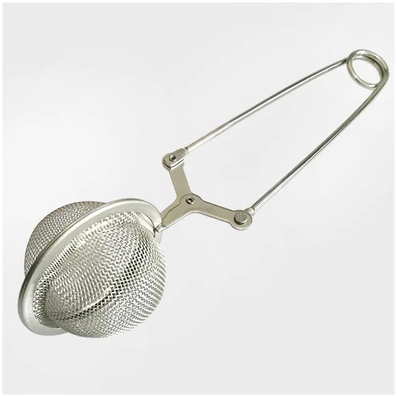 tea infuser stainless steel sphere mesh tea strainer coffee herb spice filter diffuser handle tea infuser ball kitchen tool wvt1007