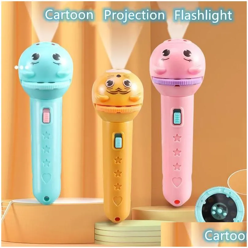 led projector light sticks toys flashlight projectors torch lamp early education game for kid holiday birthday xmas gift toy