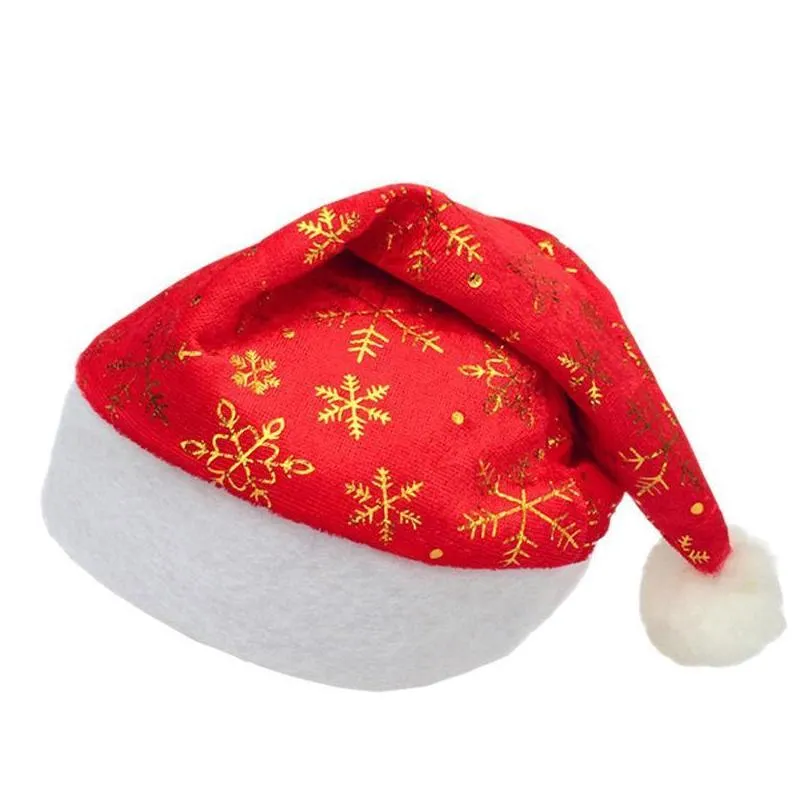wholesale high quality festival adult children red christmas hat multi size christmas decoration ornaments santa claus hat