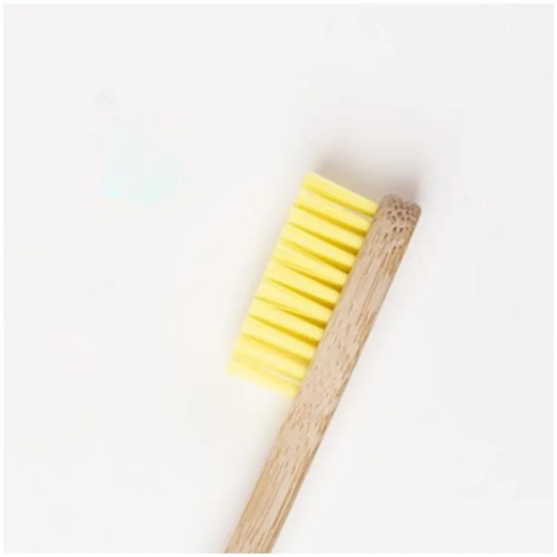 stylish simple convenient flat multicolor toothbrush for adults homestay el supplies bamboo charcoal soft hair xg0032