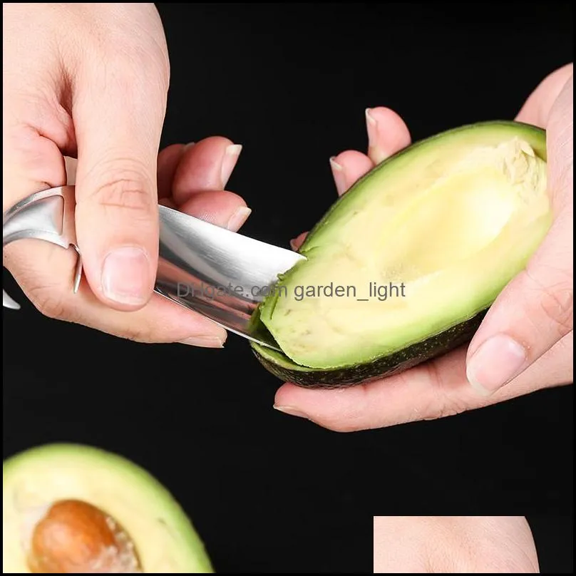 passion fruit opener stainless steel whale passion fruit avocado kiwi open cutter kitchen gadgets with spoon