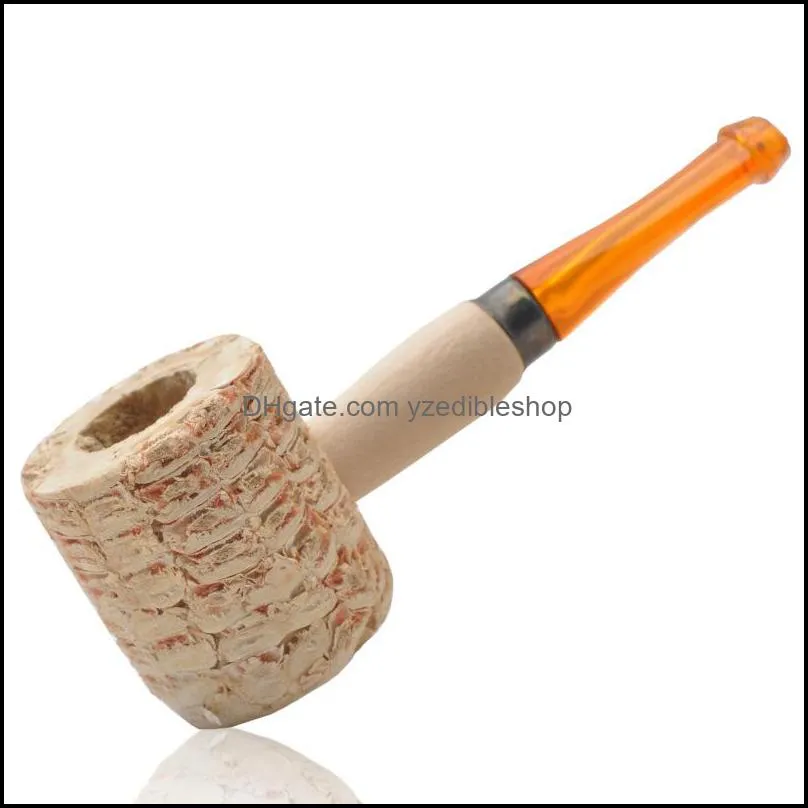 adult handmade portable corn pipe smoking accessories men natural corncob pipes arrival practical gadget arrival 1 16yd j2