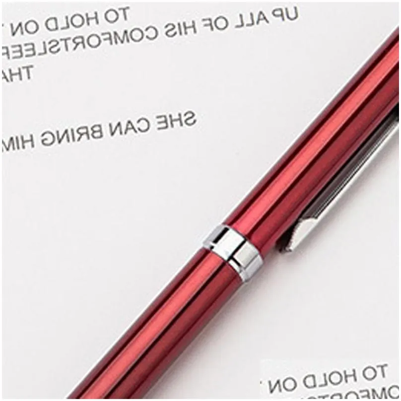 touch screen ballpoint pen metal durable 1.0mm ballpoint pen fashion oil ballpoint pens writing supplies advertising gift wvt1775