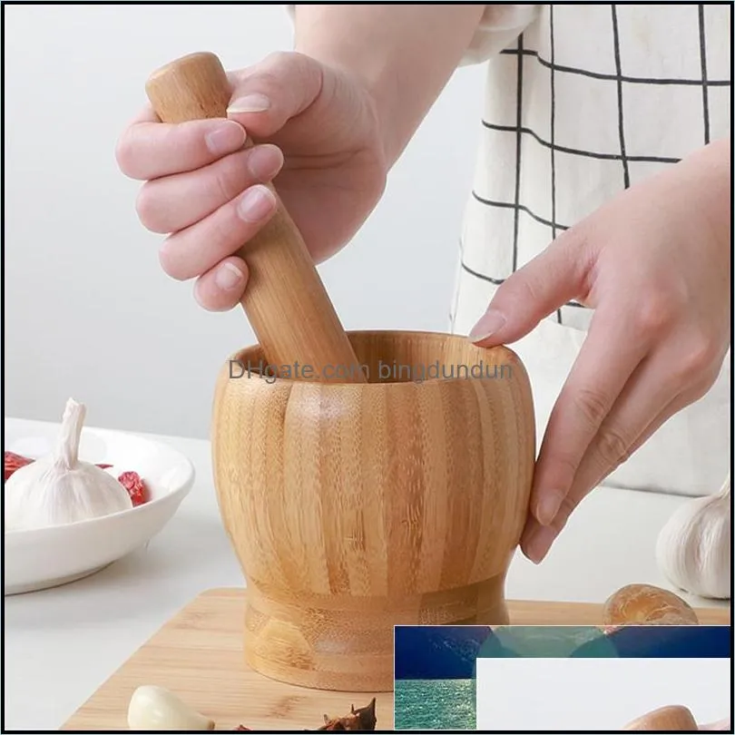 garlic bowl garlic mortar press pot masher bowl mashing household crushing jar mortar pestle kitchen gadget