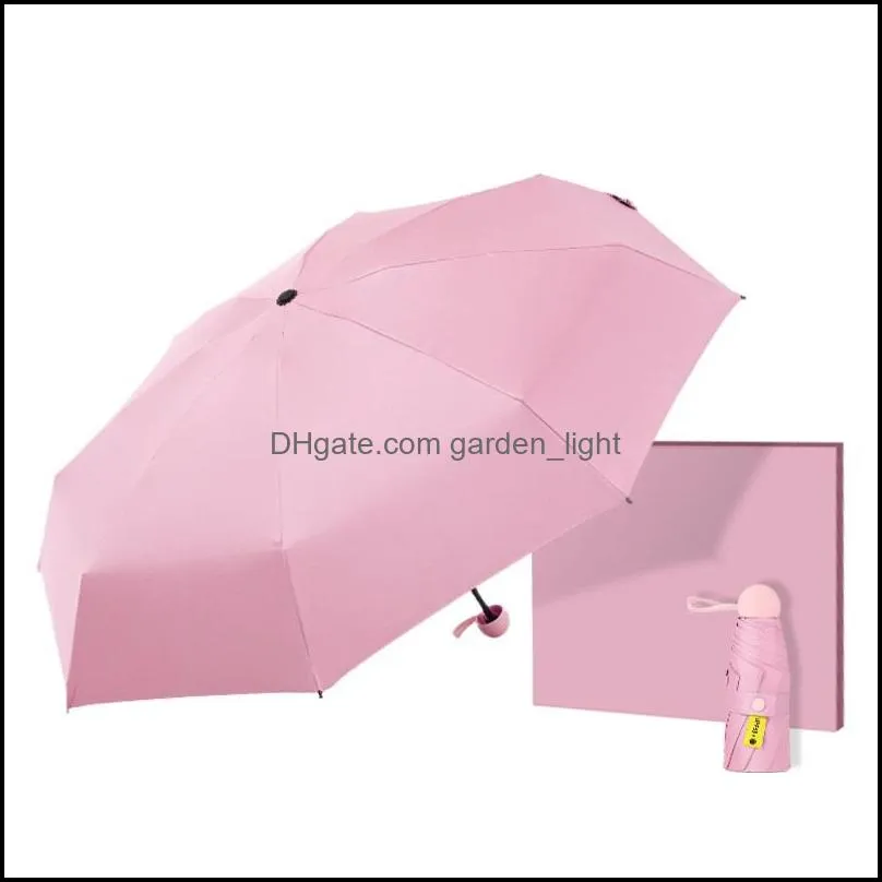 portable 8 ribs mini umbrella travel windproof waterproof pocket antiuv lightweight umbrellas