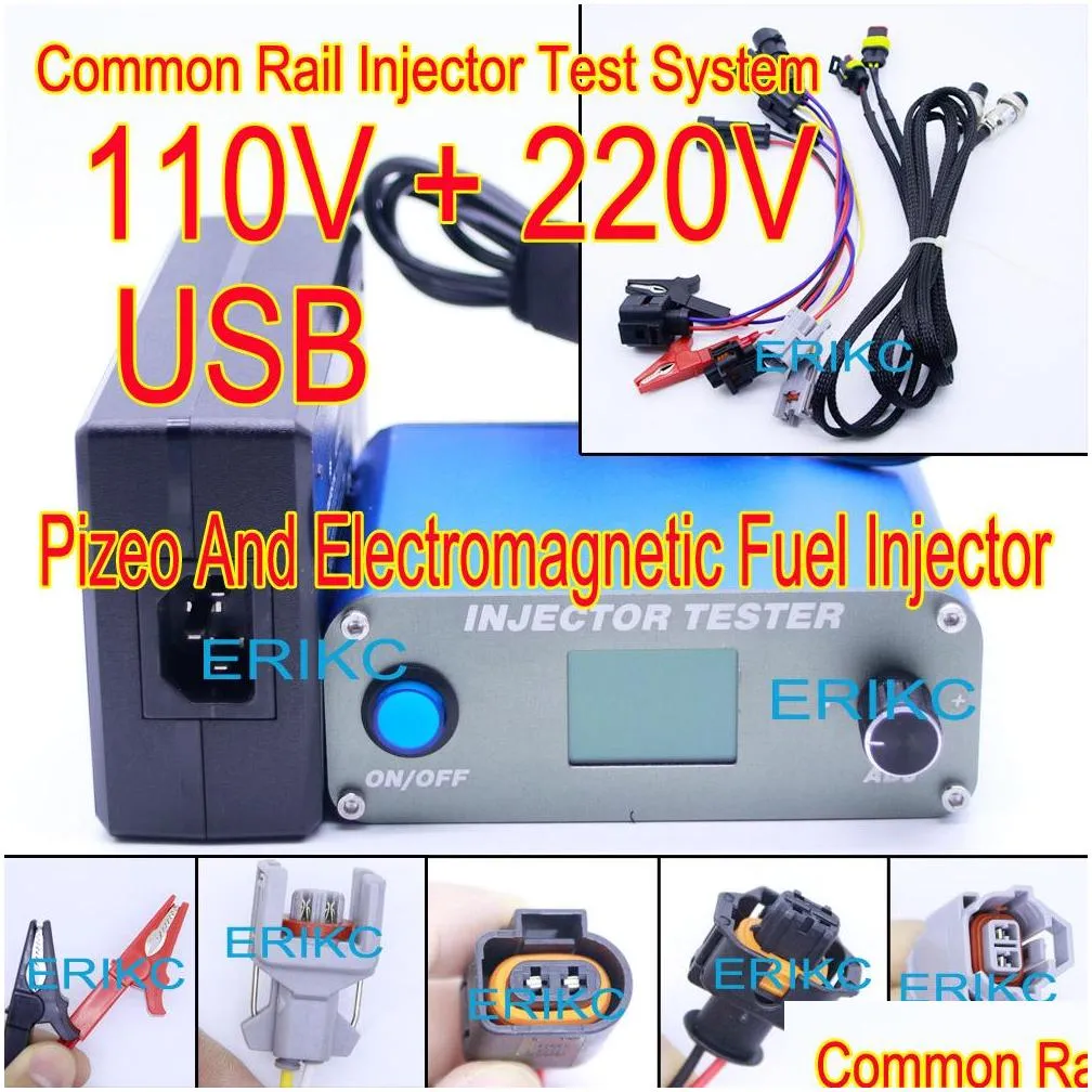 erikc diesel common rail injector tester cri800 multifunction usb test machine and s60h piezo cr injector nozzle tester1