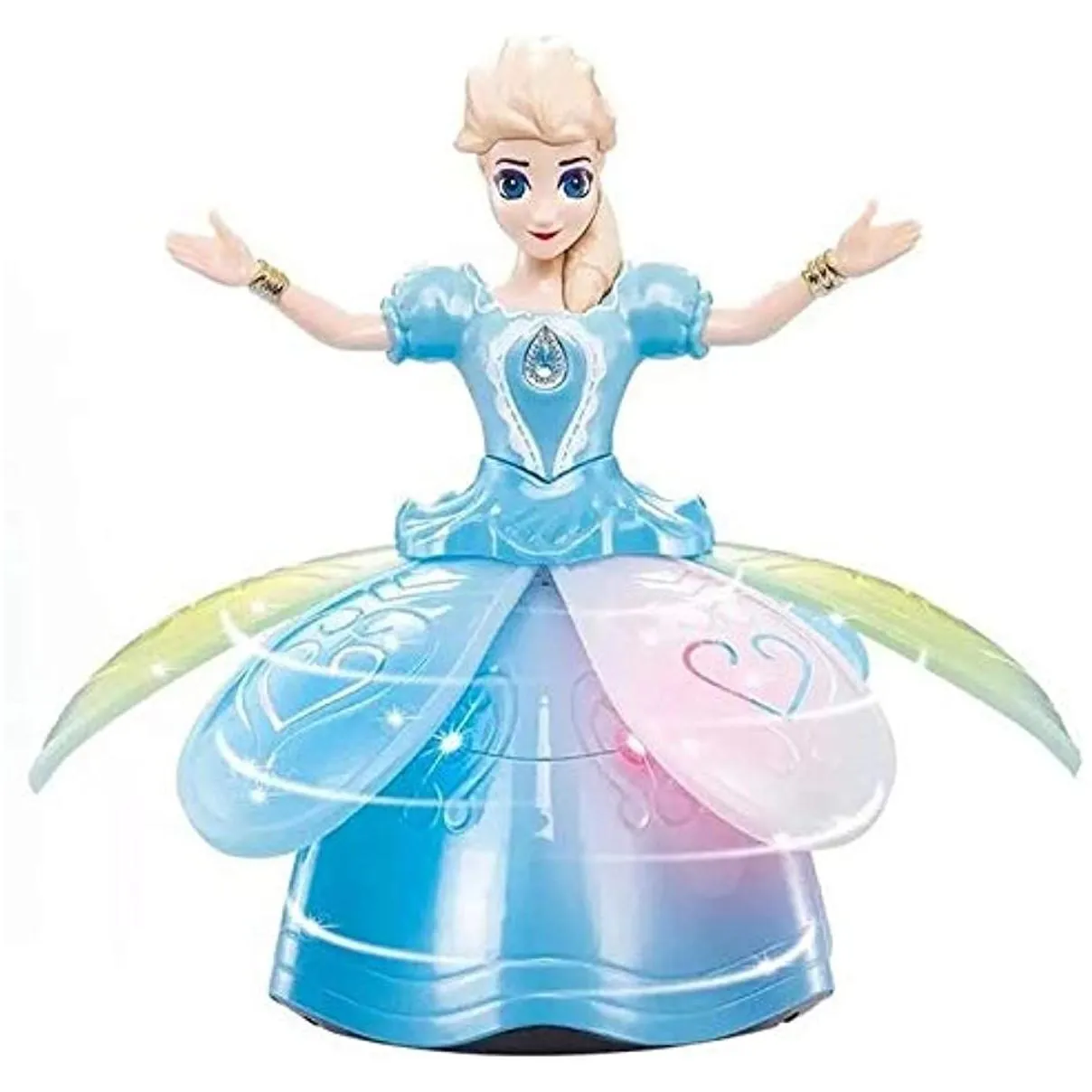 battery operated princess dolls toys for girls snow dance dancing doll flashing singing and rotating