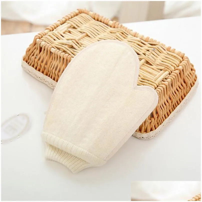 loofah sponge bath gloves scrub to exfoliate bathroom scrubs gloveses magic peeling to wash away fatigue body spa wh0098