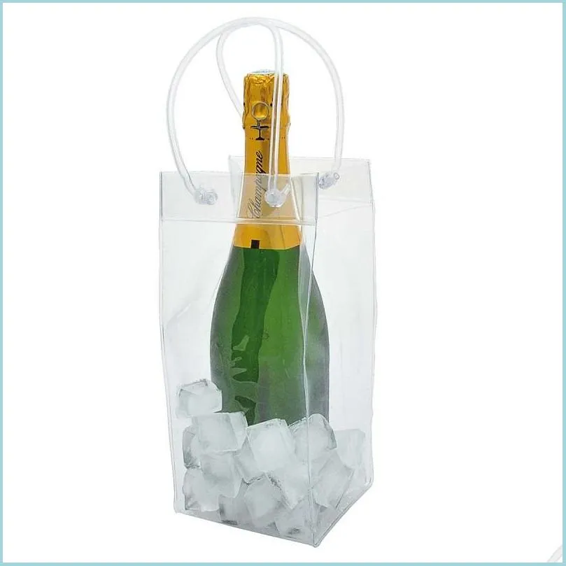  bag gift wine beer champagne bucket drink ice bag bottle cooler chiller foldable carrier favor gift festival bags