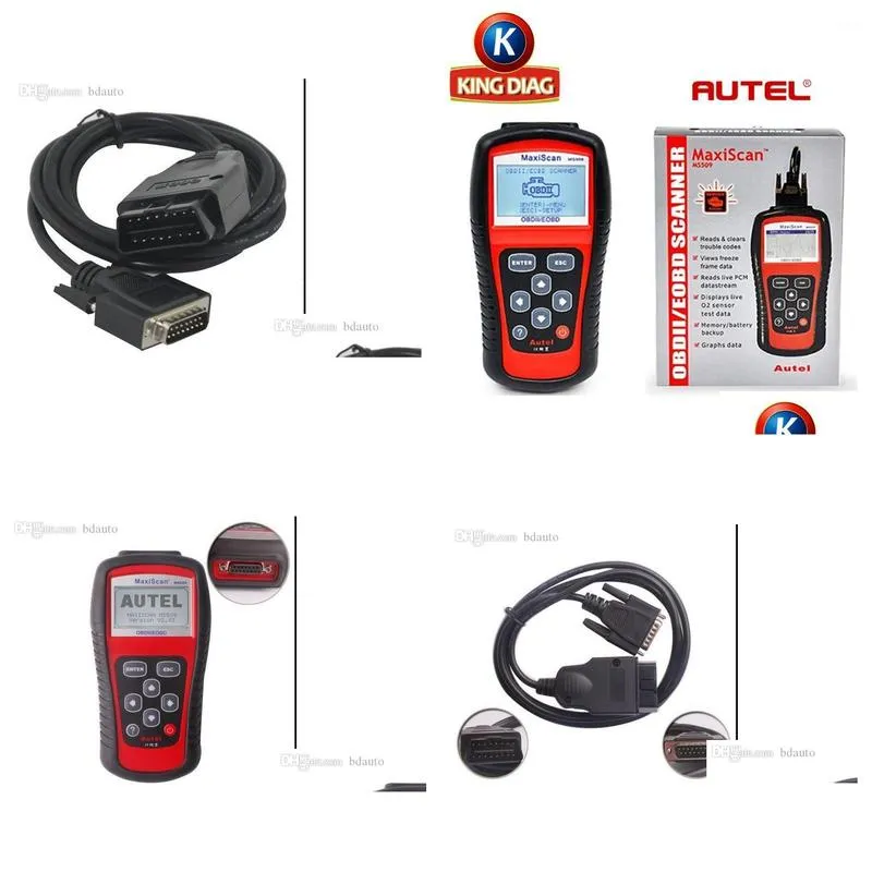 diagnostic tools wholesale autel maxiscan ms509 obd scan tool obd2 scanner code reader auto scanner1