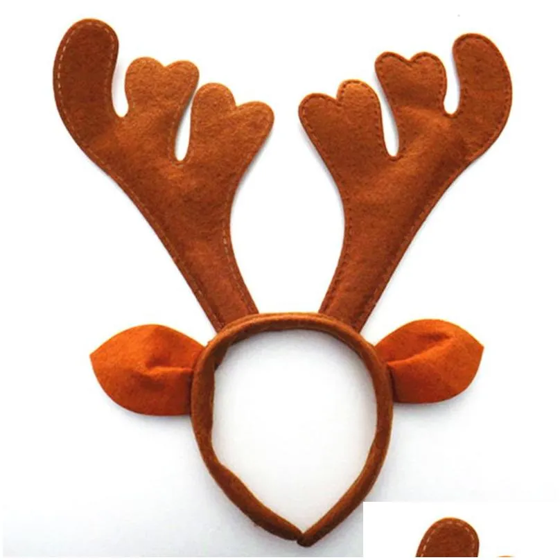 christmas decorations ears antlers nonwoven headband birthday partys holiday party props supplies wh0010