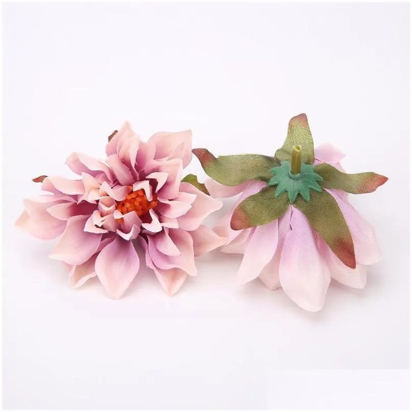 decorative flowers wreaths 10/20 pcs/batch artificial tulip flower head silk fake wedding birthday party decoration product selling