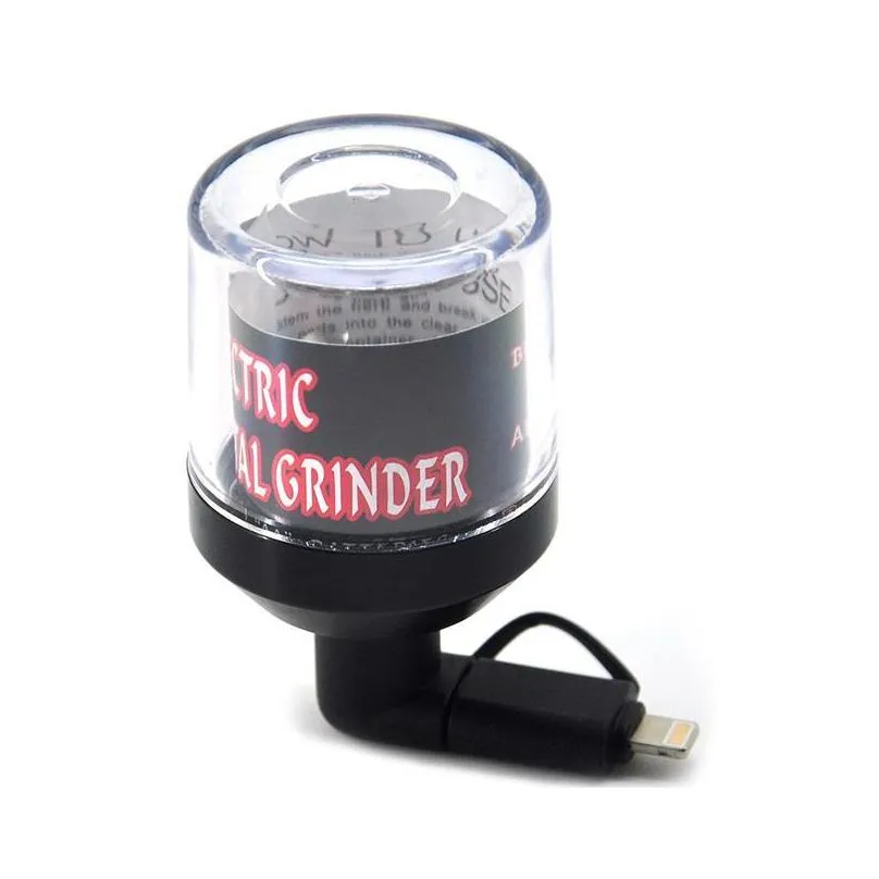micro usb lighting dock mobile phone electric smoking accessories cigarette grinder aluminum smoke set tobacco grinder xg0220
