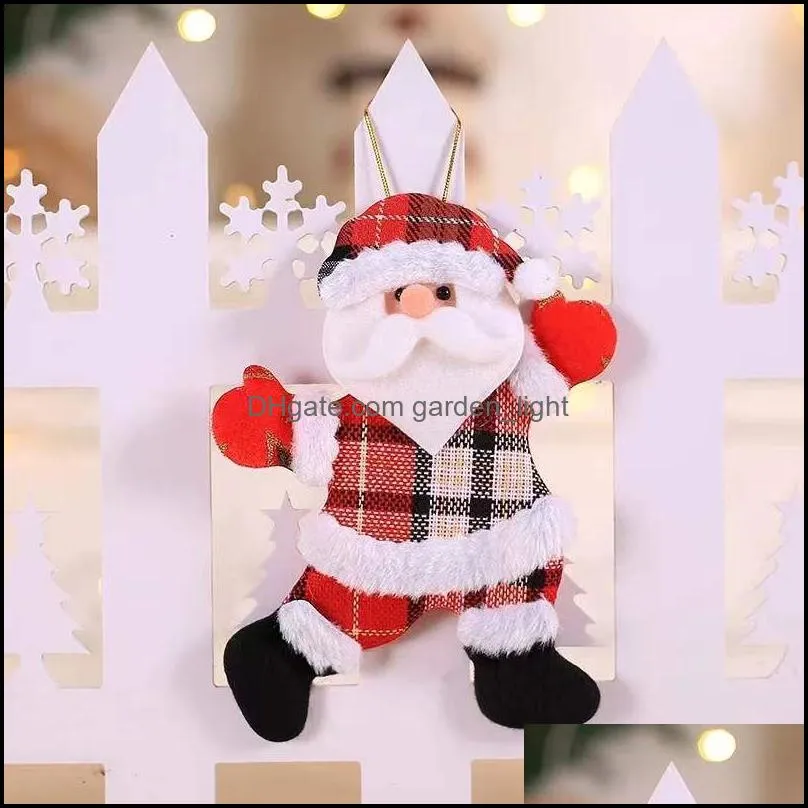 christmas tree hanging ornament dancing santa snowman moose bear shaped xmas home store window decorations