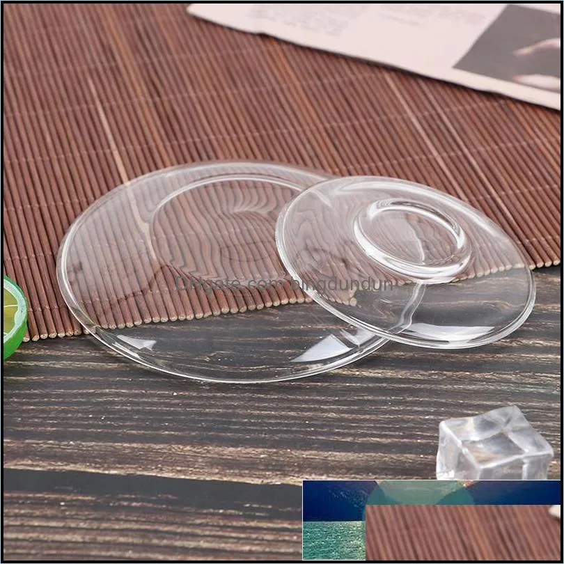 heat resistant transparent saucer suitable for tea coffee beverage and cup heat resistant transparent glass cups