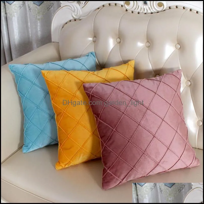 nordic simple creative pillow case geometric pillows cover household products sofa office suede cushion covers 9 style rrb14965