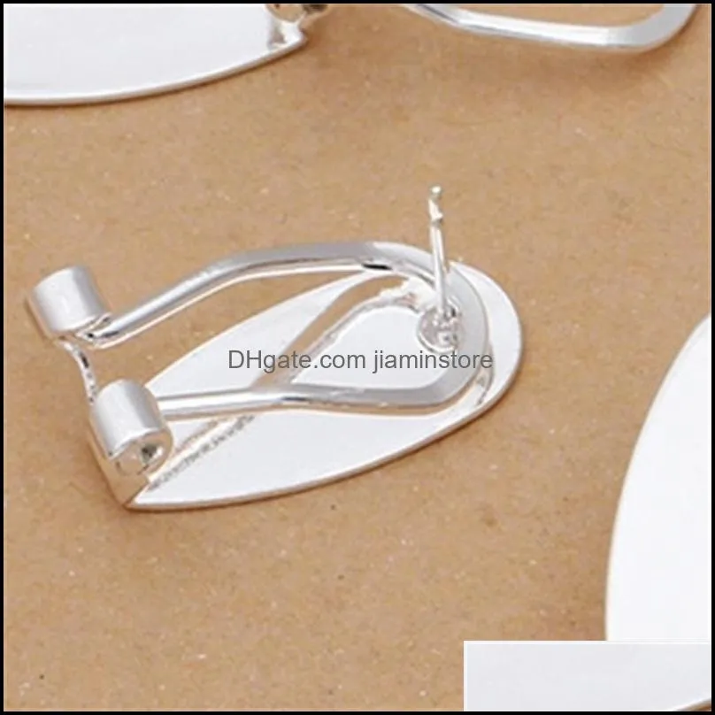 silver gold fingernail earring post for native women beadswork earring jewelry finding making 50 pieces/lot