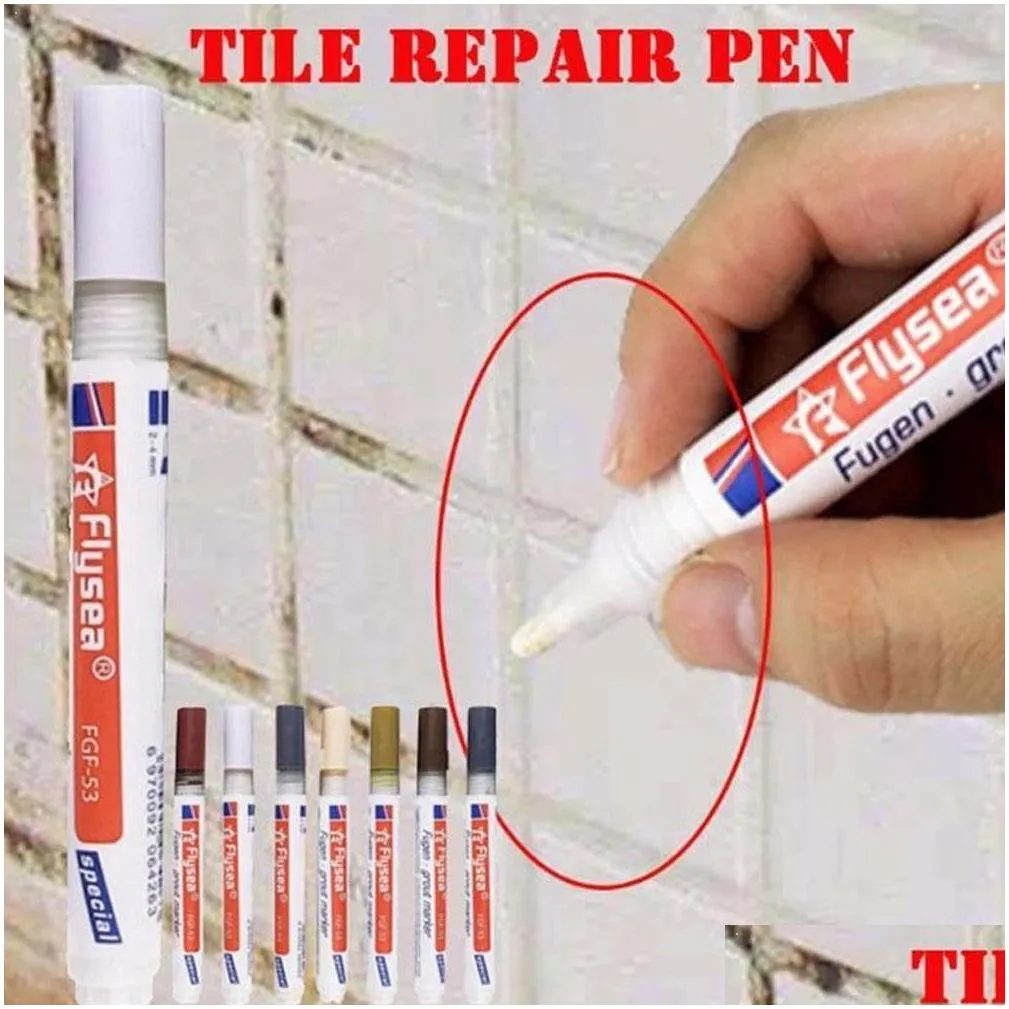 grout tile refill marker pen tile gap repair bathroom porcelain filling waterproof mouldproof cleaner agents re repair tile yl0258