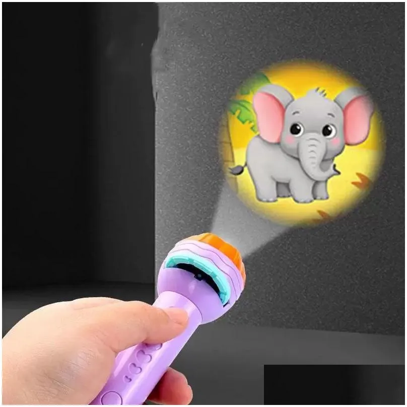 led projector light sticks toys flashlight projectors torch lamp early education game for kid holiday birthday xmas gift toy