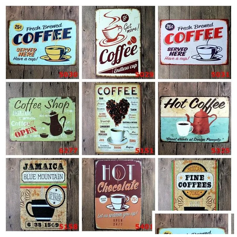 cafe restaurant decorative metal plate license vintage home decor tin sign bar pub garage sign metal painting plaque wvt0111