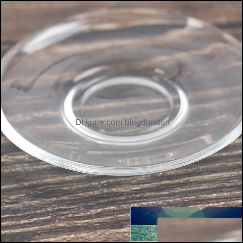 heat resistant transparent saucer suitable for tea coffee beverage and cup heat resistant transparent glass cups