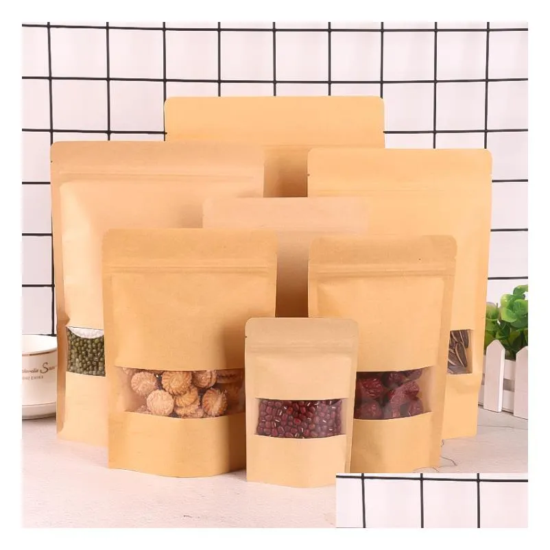 food moistureproof bags kraft paper with aluminum foil lining stand up pouch valve packaging seal bag for snack candy cookie baking