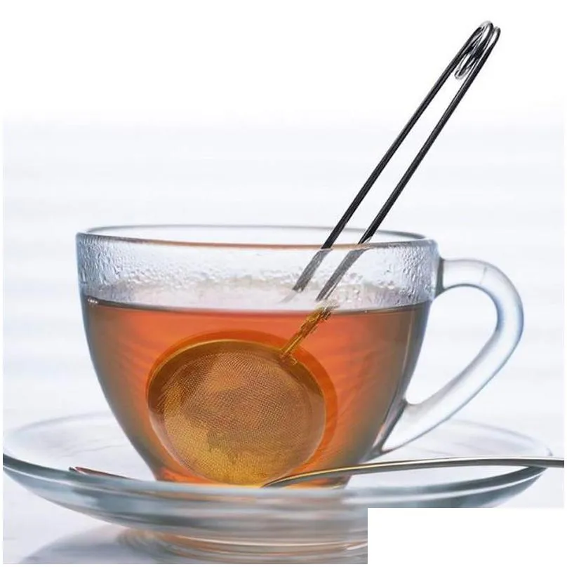 tea infuser stainless steel sphere mesh tea strainer coffee herb spice filter diffuser handle tea infuser ball kitchen tool wvt1007