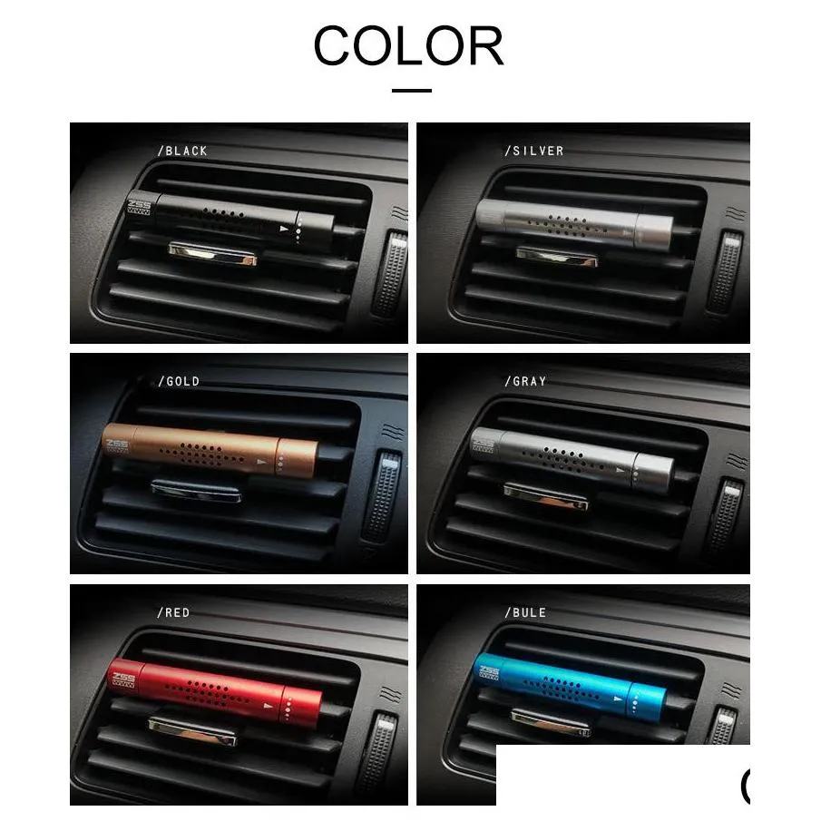 metal car perfume aromatherapy stick air conditioning outlet freshener clip solid perfume refill diffuser smell fragrance scent