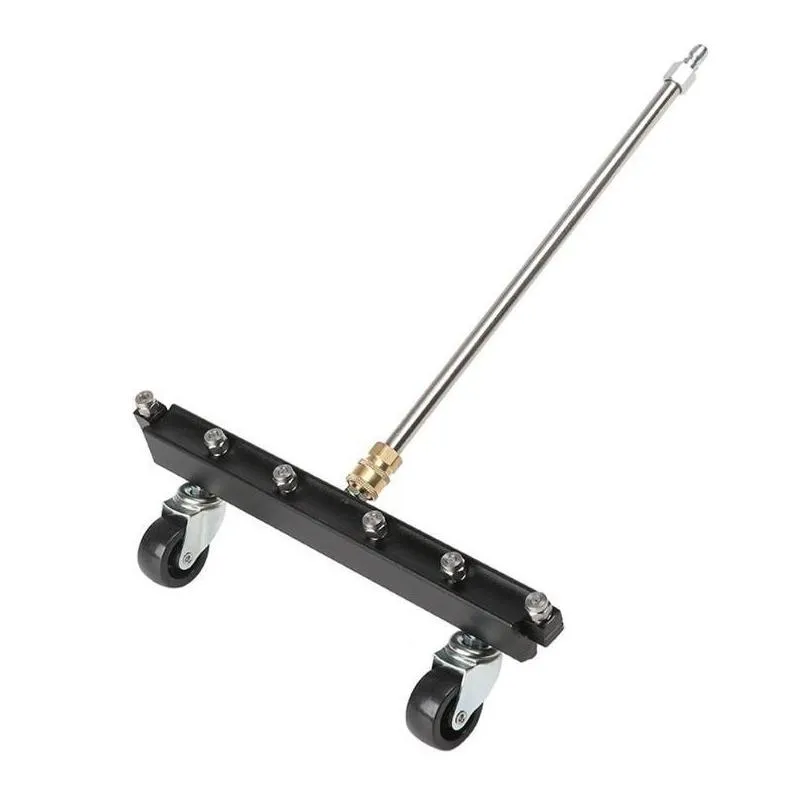 pressure washer for car bottom brush undercarriage cleaner water broom with 2 wands stainless steel extension rod