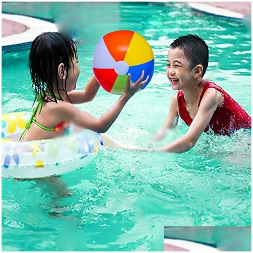 beach ball other pools spashg rainbow inflatable beaches balls pool toys swimming water kids shower bath toy baby outdoor xg0387