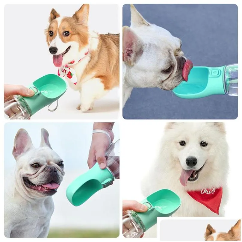 dog feed bowls feeders zl0351 plastic portable dogs cat water bottle outdoor walking puppy pet travel feeding bowl drinks dispenser pets feeder