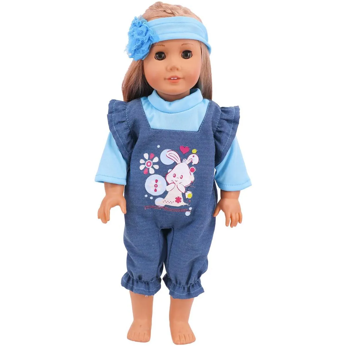 doll clothes casual jumpsuit apparels 46cm/18in american doll outfits costume accessories